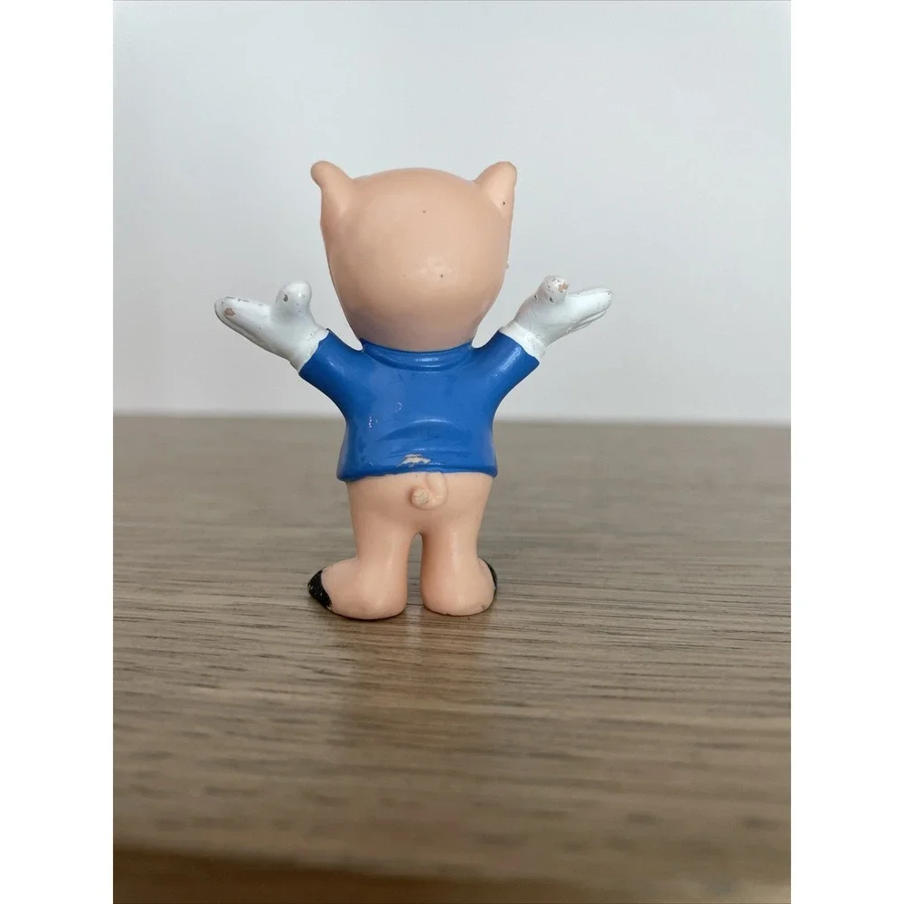Vintage Porky Pig PVC Figure 1990 Looney Tunes Applause Cake Topper